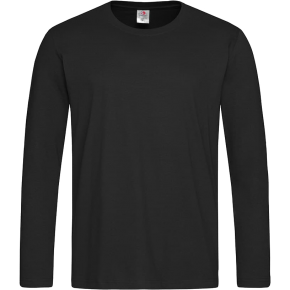 Marškinėliai ST2500, juodi, ilg. rankovės